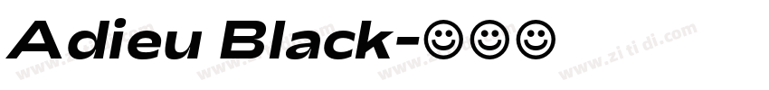 Adieu Black字体转换